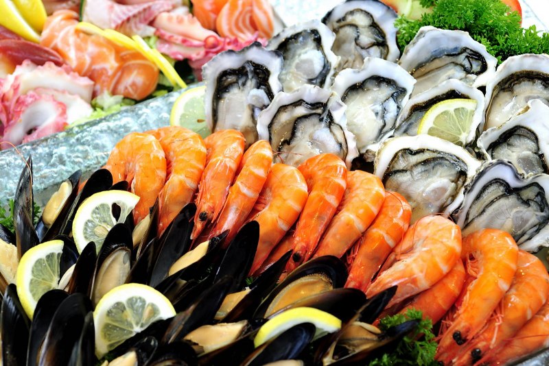 Красивые морепродукты