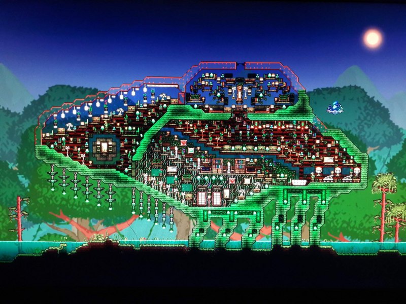Terraria бассейн
