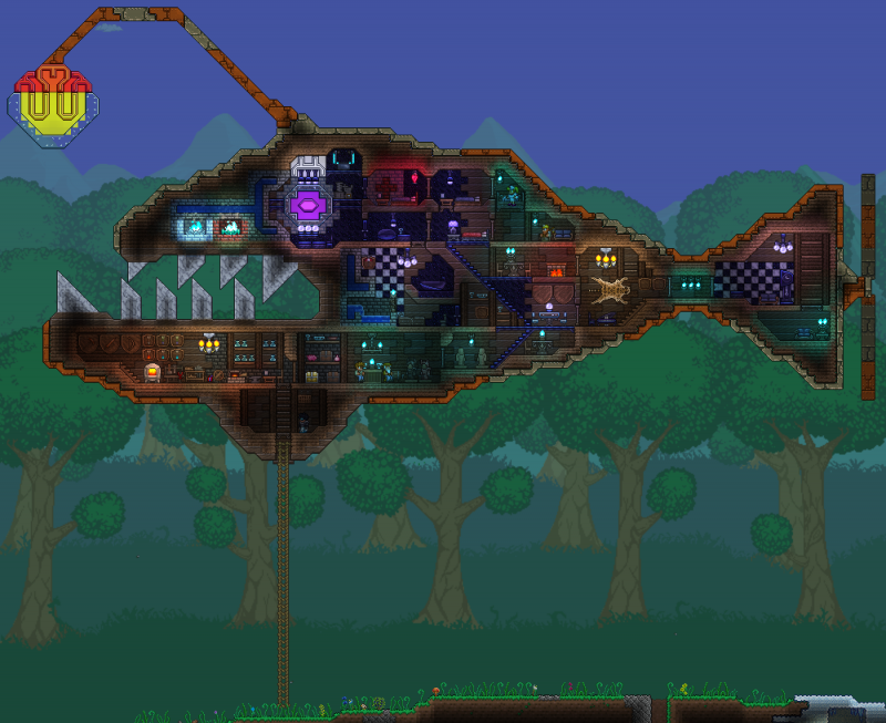 Terraria Boss голем