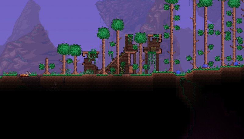 Terraria грибной дом