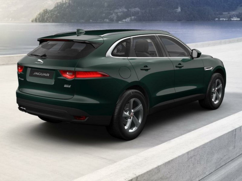 Ягуар f Pace зеленый
