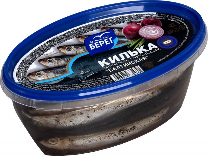 Килька Балтийская пряного посола «Балтийская», 400 г