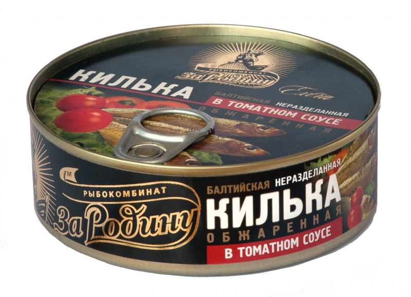 5 Морей килька в томатном соусе обжаренная Балтийская, 240 г