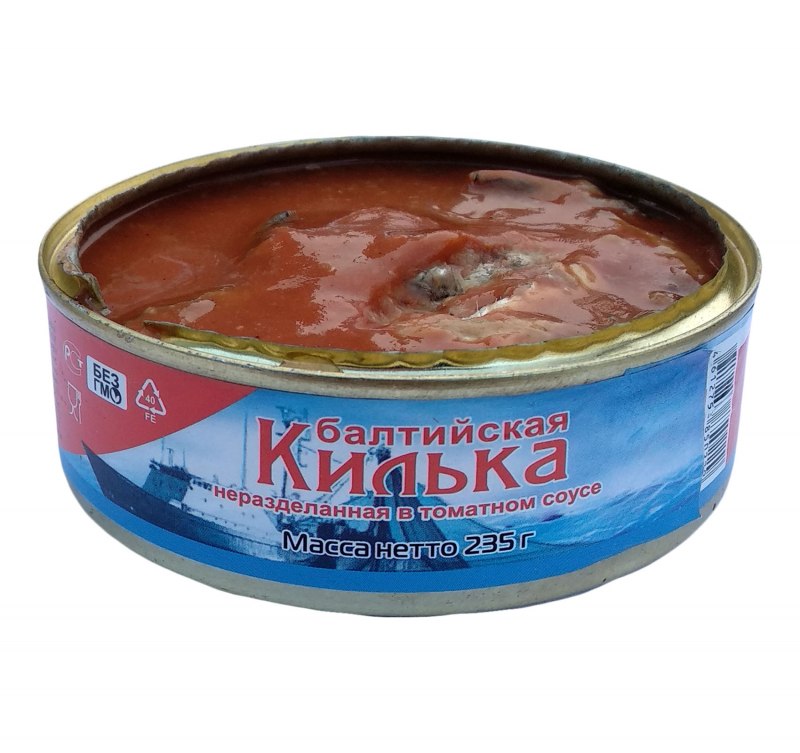 Килька в т/с 250гр."Барс (24шт)