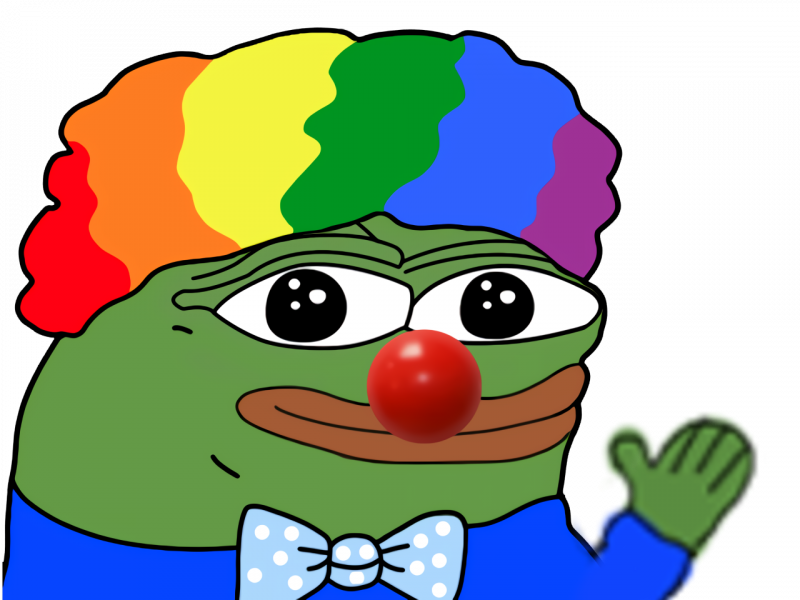 Лягушка Pepe клоун