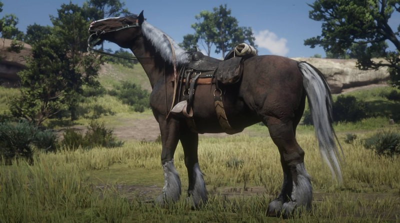 Вороной Шайр Red Dead Redemption