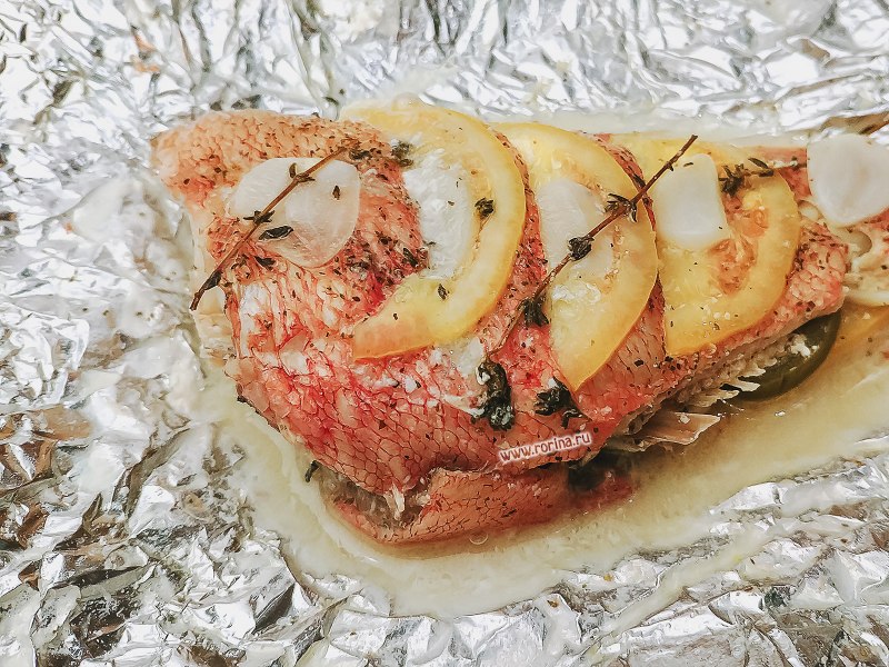 Морской окунь блюда