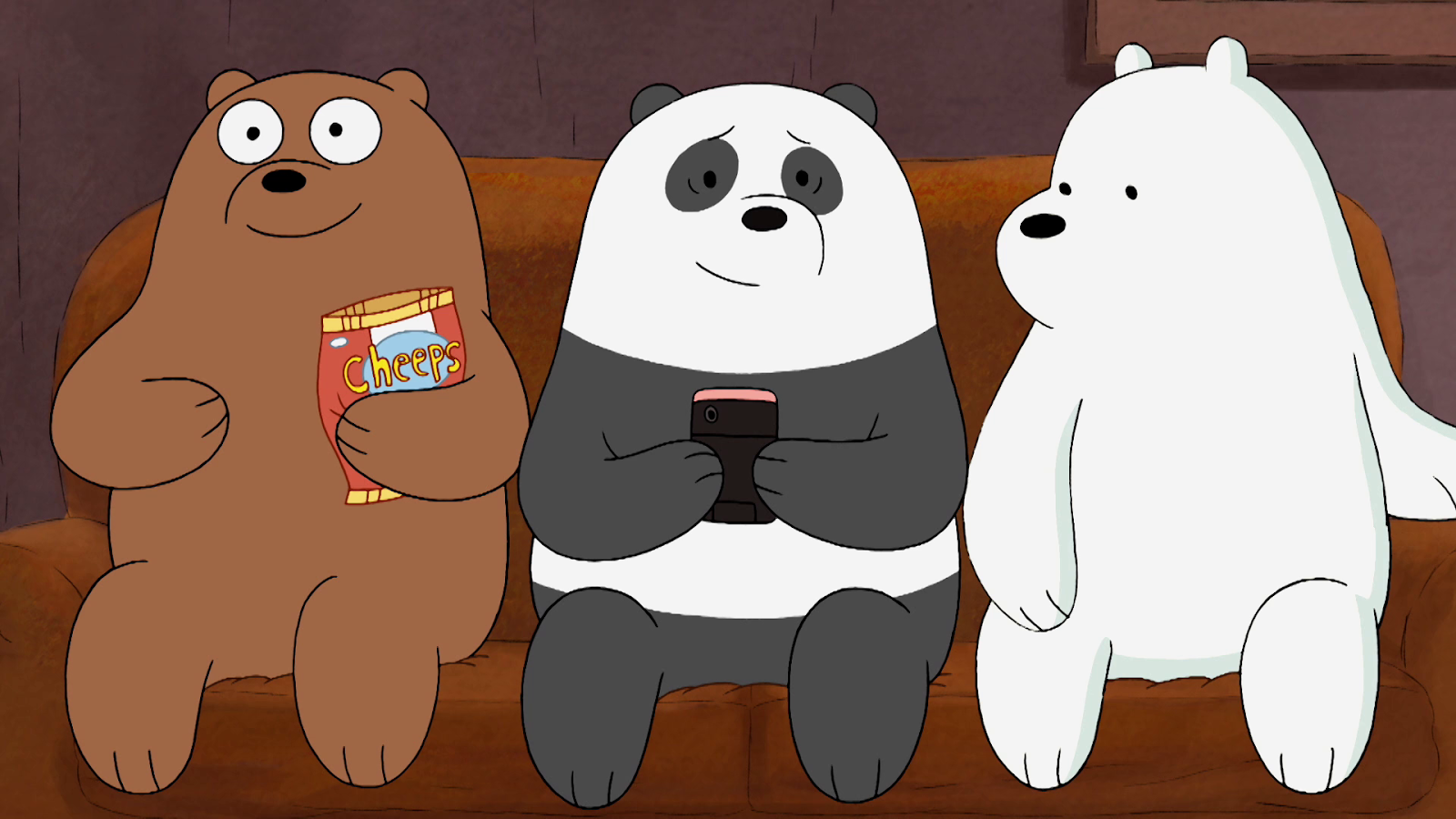 Белый бурый и панда. Три медведя белый Панда и Гризли. We bare Bears Гризли. Гриз Панда и белый вся правда о медведях.