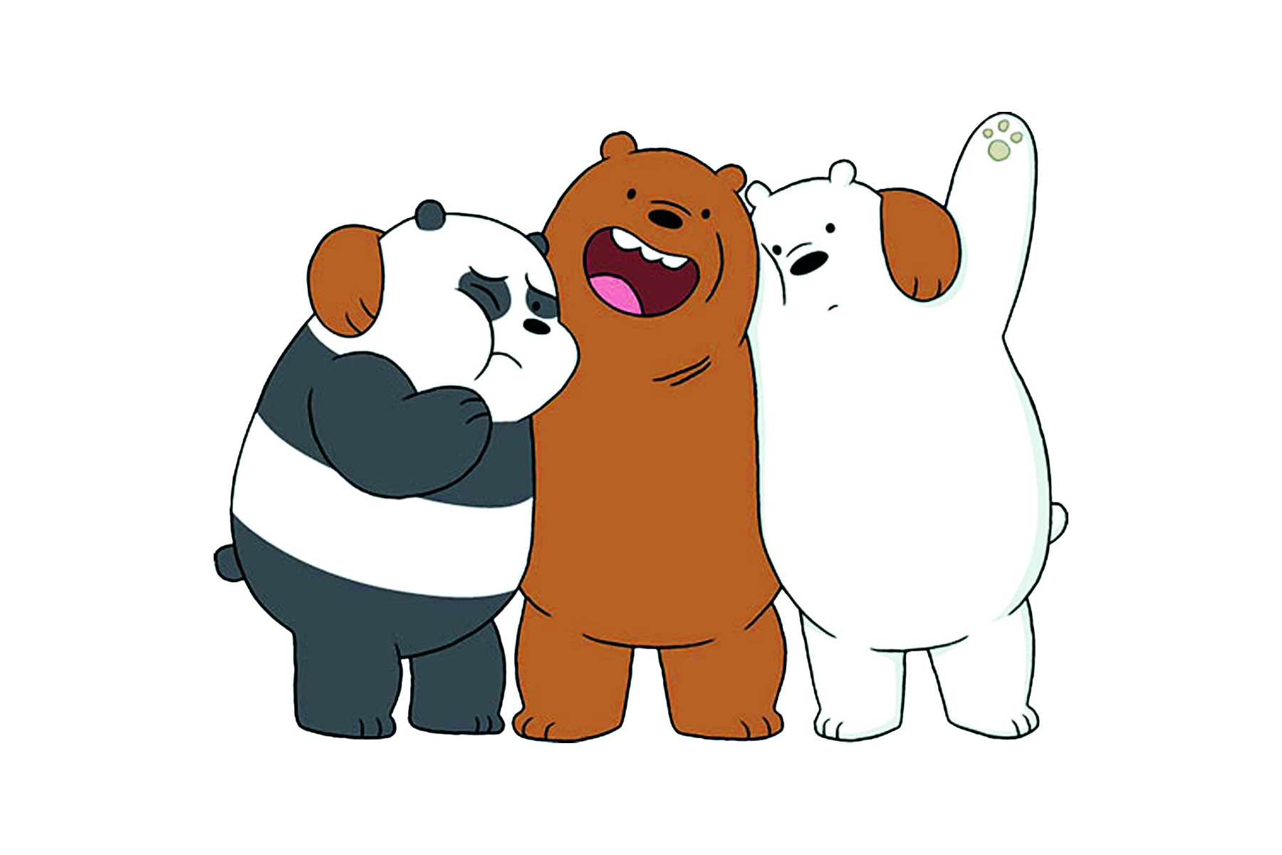 Белый бурый и панда. Три медведя белый медведь бурый и Панда.