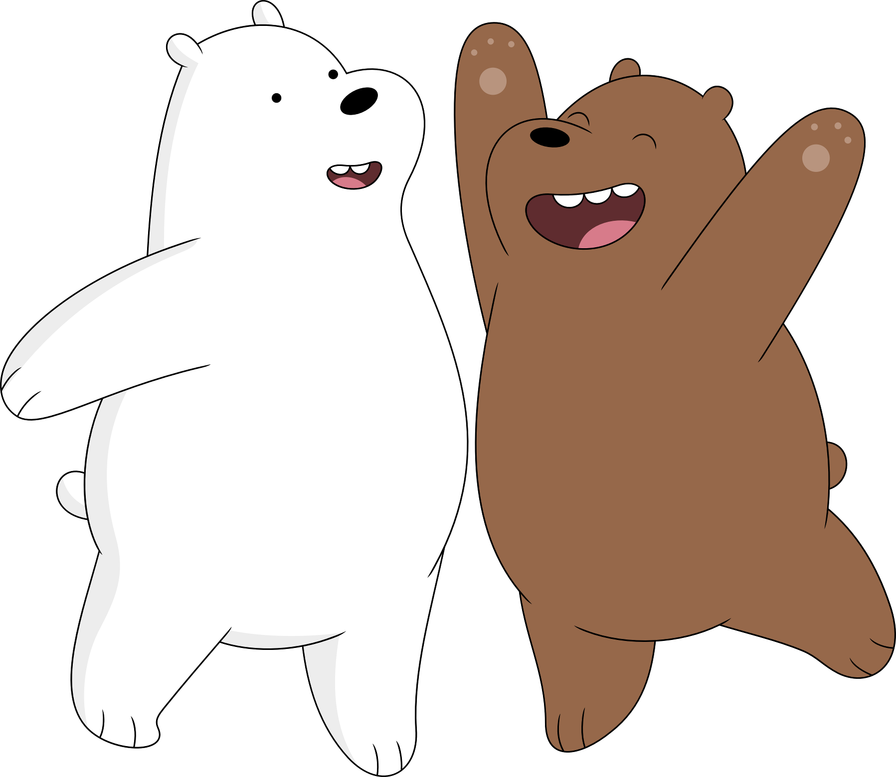 Белый бурый и панда. We bare Bears Гризли. Вся правда о медведях белый с бурым. We bare Bears белый.