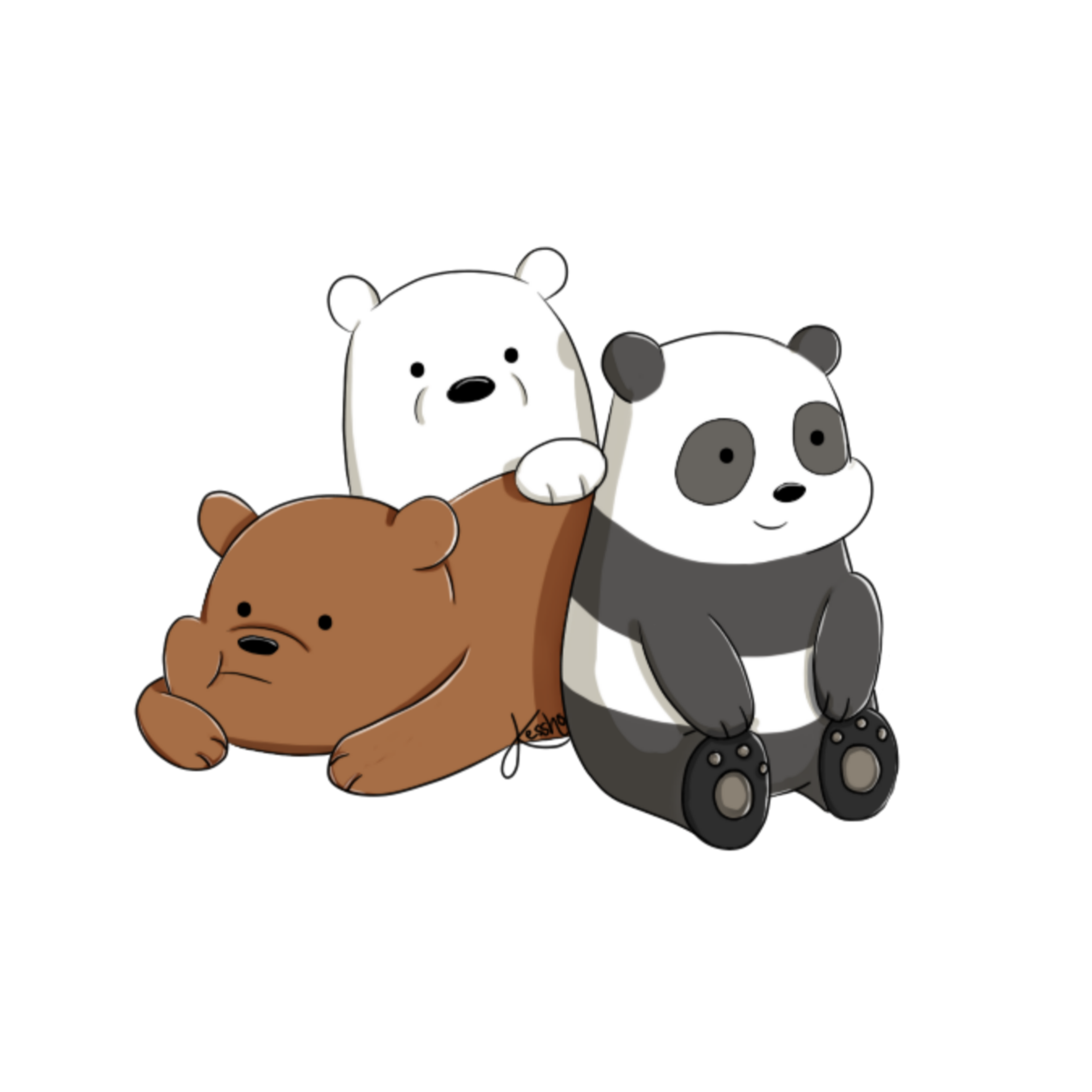 Белый бурый и панда. We bare Bears бурый. Три медведя Панда бурый и белый. Пандочка и Беар.