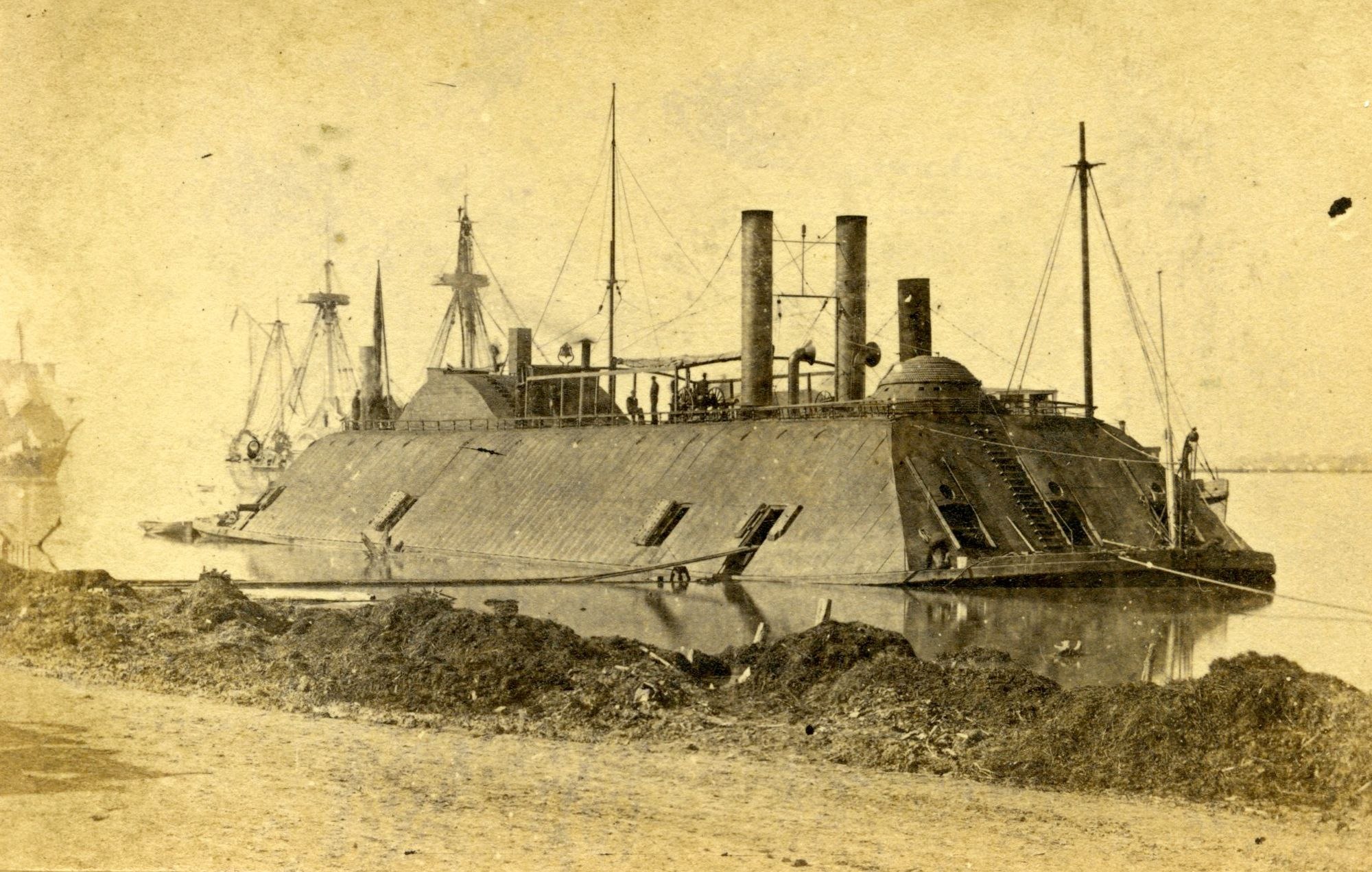 Военный пароход. Броненосец Вирджиния 1862. Казематный броненосец Эссекс. Броненосец USS Cairo (1861). Броненосец монитор 1862.
