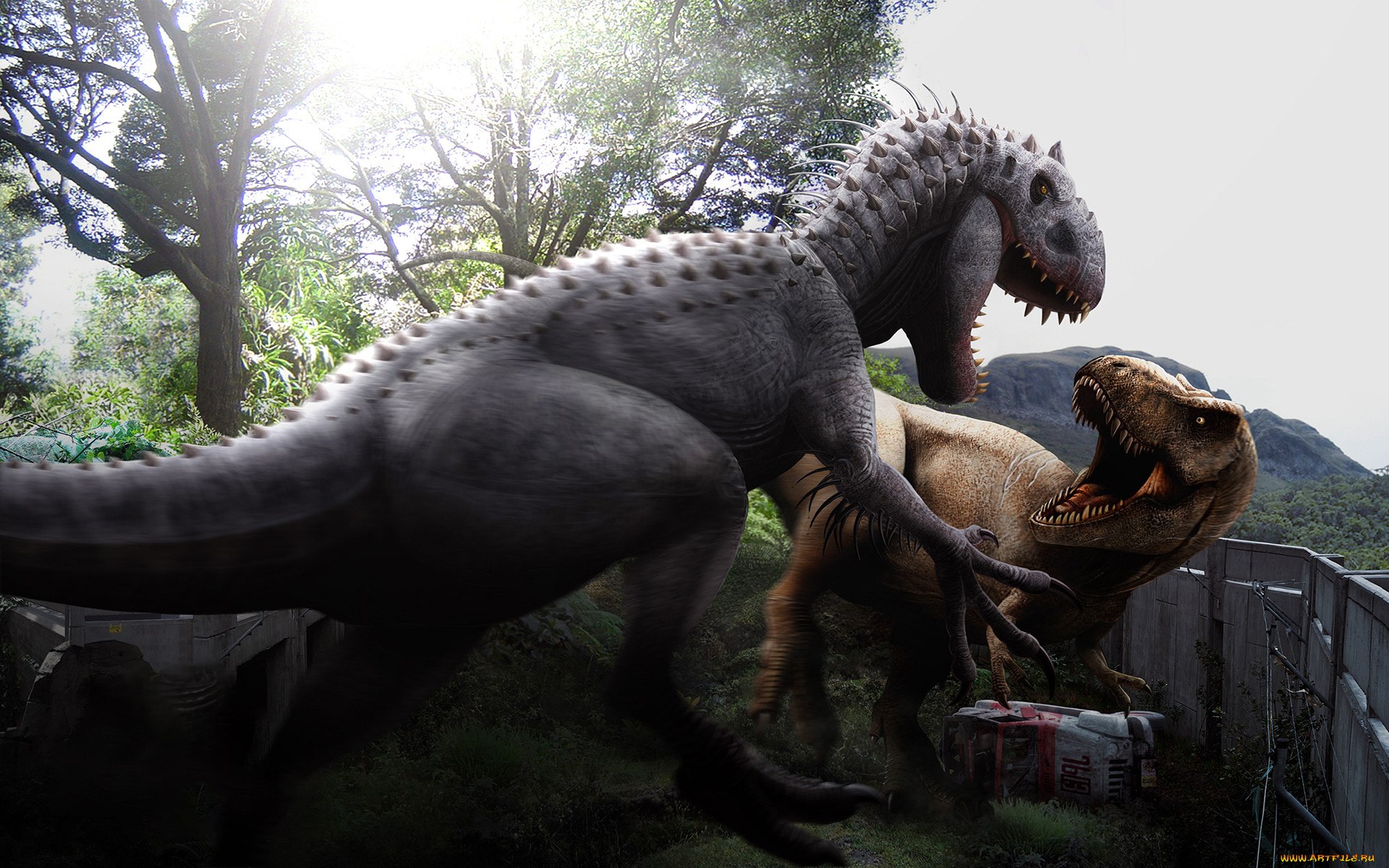 Tyrannosaurus vs indominus