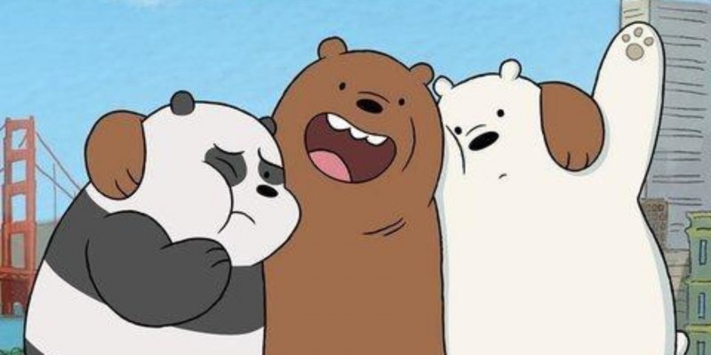 Три медведя белый Панда и Гризли