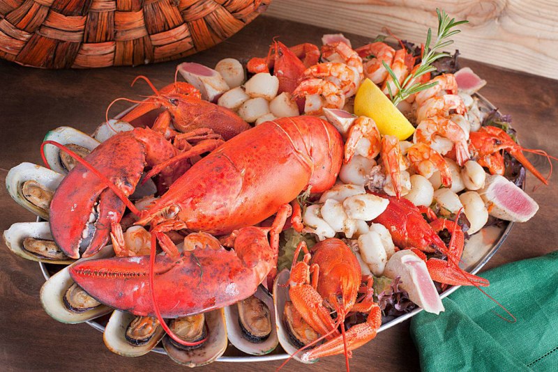 Ракообразные (Крабы, лангусты, омары, креветки, раки),