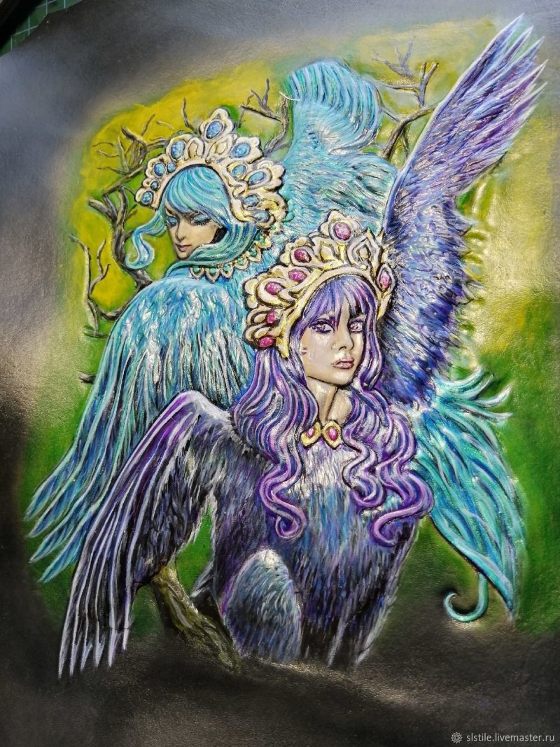 Подвеска птица Гамаюн Diamare