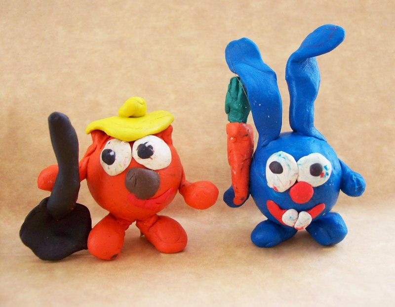 Мини фигурки из пластилина