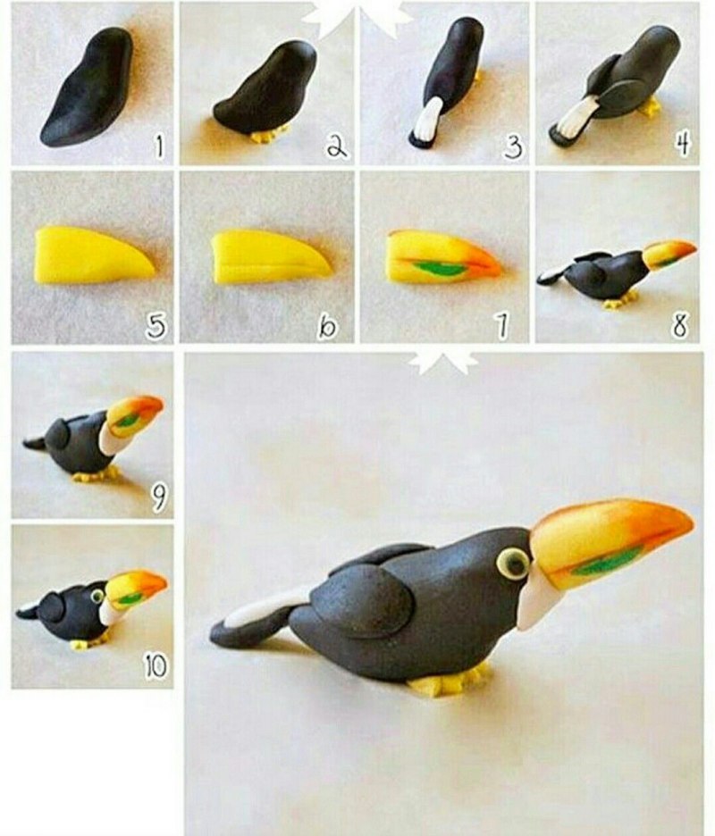 Лепка птицы