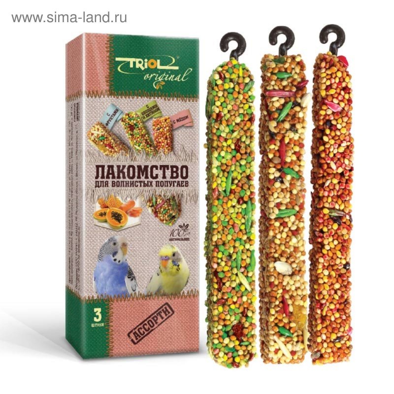 Триол корм для попугая палочки