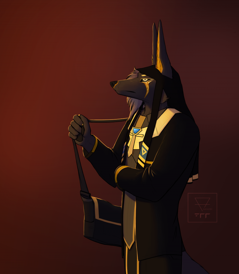 Anubis smokes