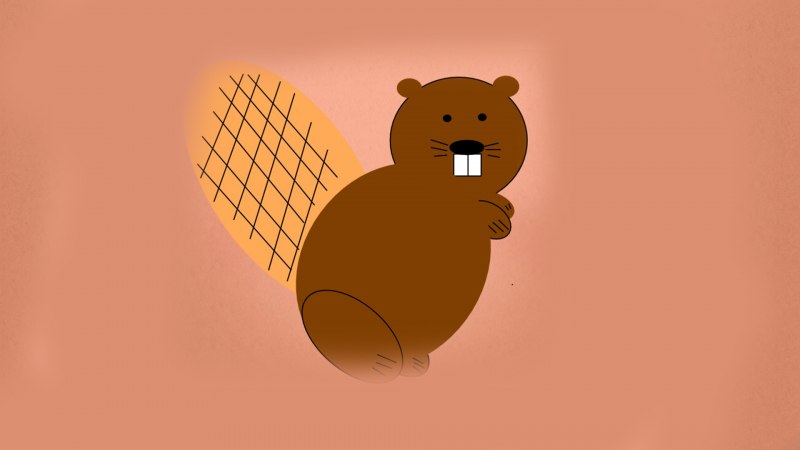 Прикольный бобер