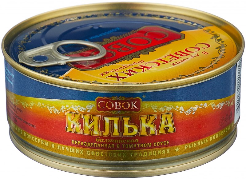 Килька за родину Балтийская неразделанная в томатном соусе 230 г