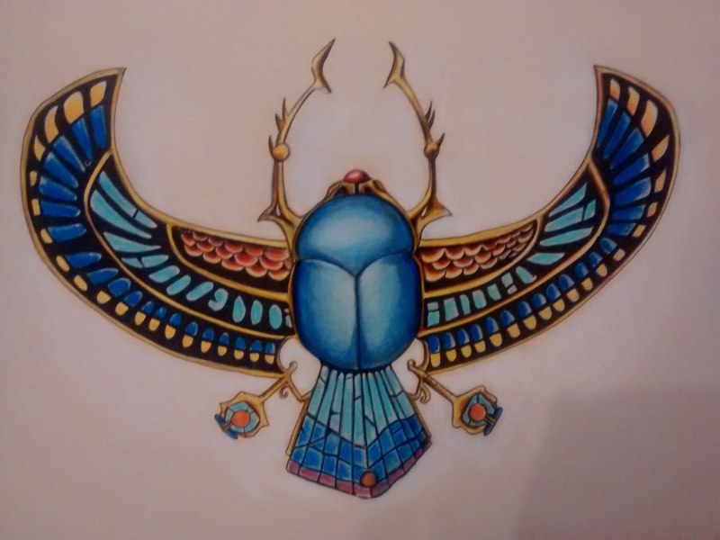 Личинка скарабея