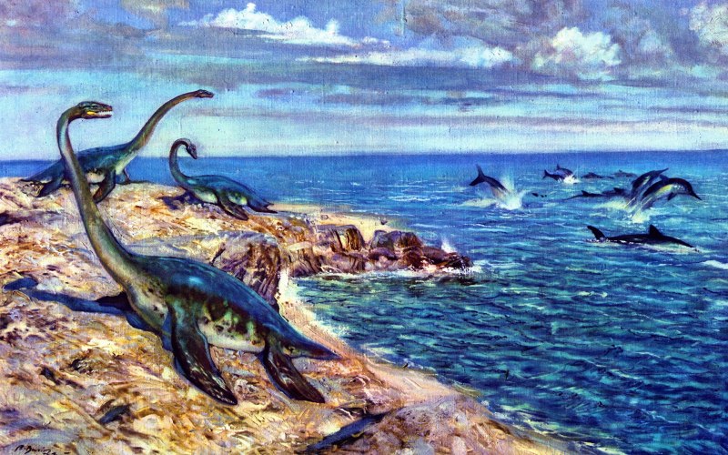Плезиозавр Юрского периода