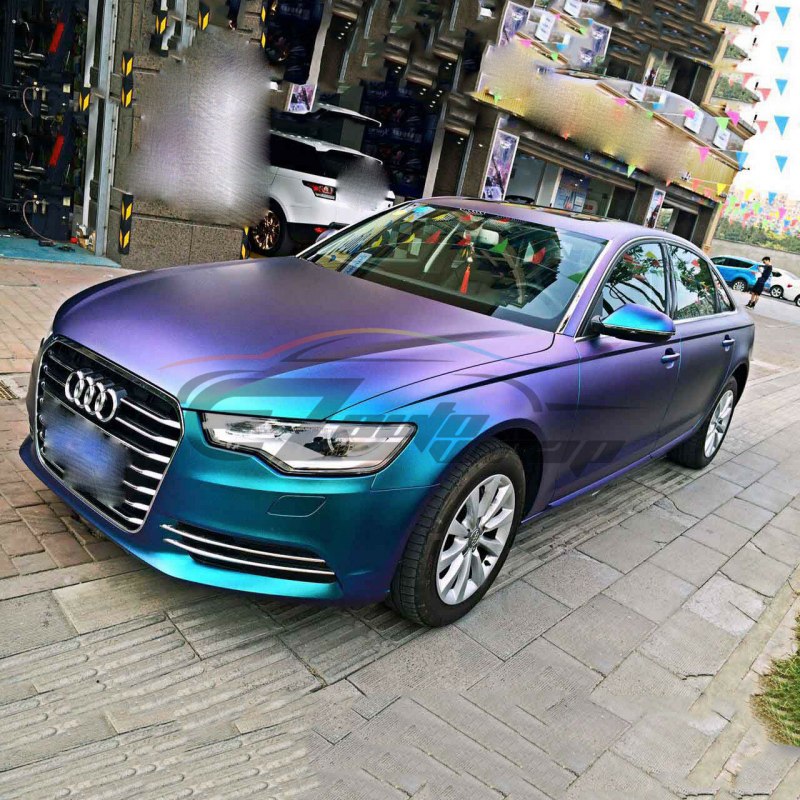 Satin Matte Chrome Metallic Vinyl Wrap