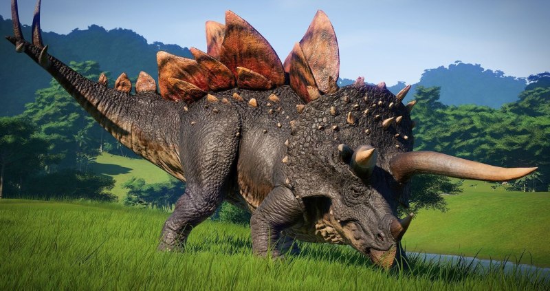 Jurassic World Evolution Стегоцератопс