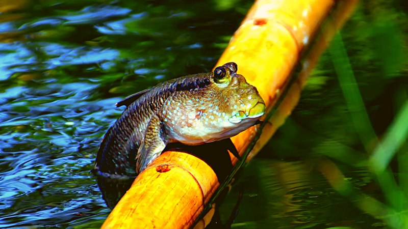 Mudskipper Climbing a Tree