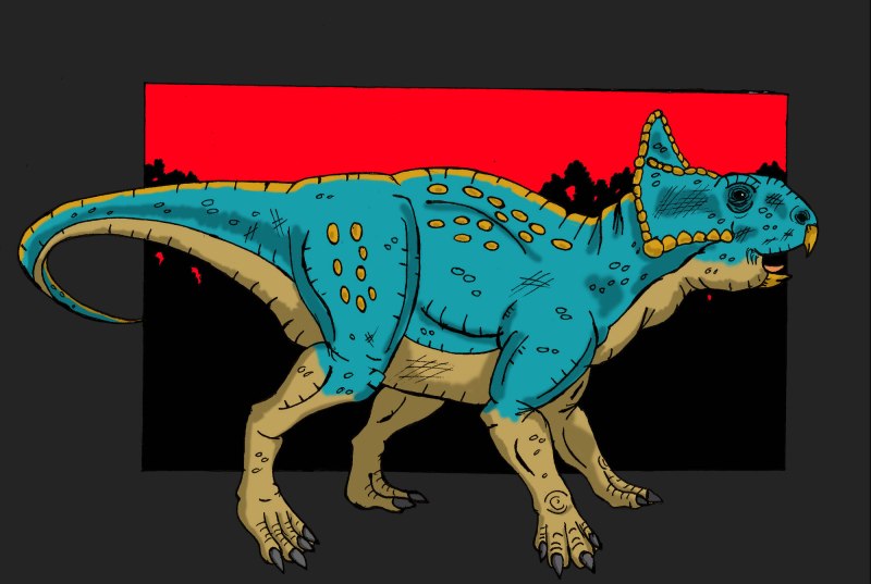 Saurian лептоцератопс