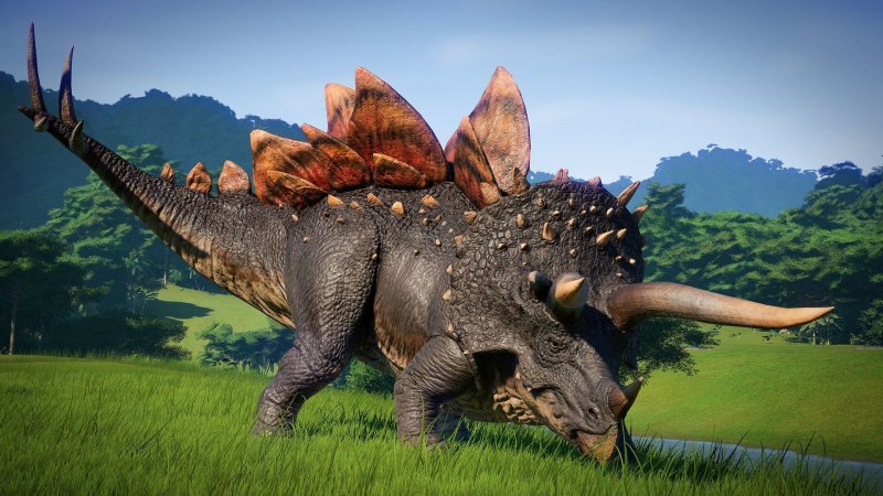 Jurassic World Evolution Стегоцератопс