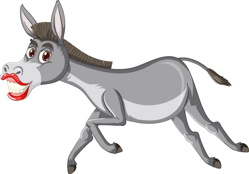 Gray-Donkey-cartoon