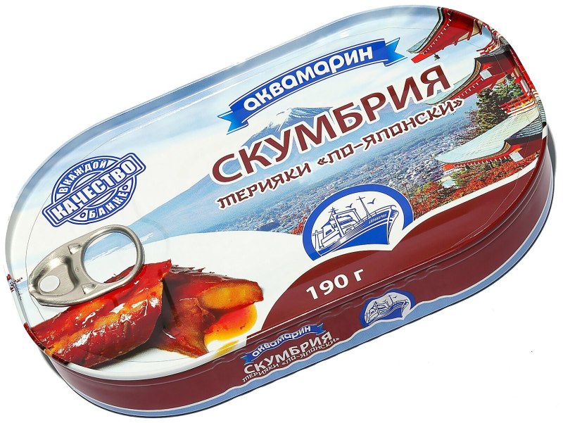 Скумбрия по-японски Аквамарин соус терияки Аквамарин