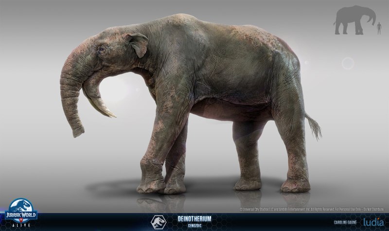 Как нарисовать дейнотериума из игры Jurassic World Alive