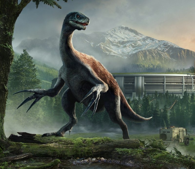Теризанозавр динозавров Jurassic World