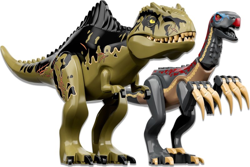 76949 LEGO Jurassic World атака Гиганотозавров и теризинозавров