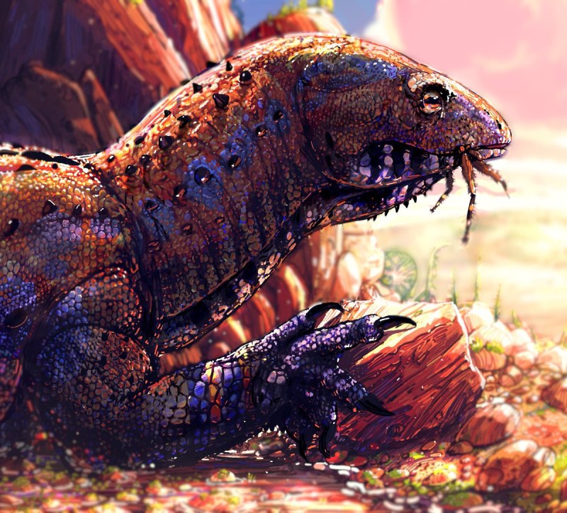 Tuarangisaurus Rainbolt Art