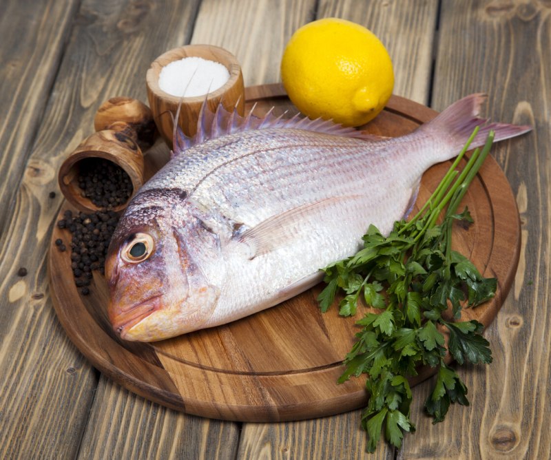 Морской лещ блюдо