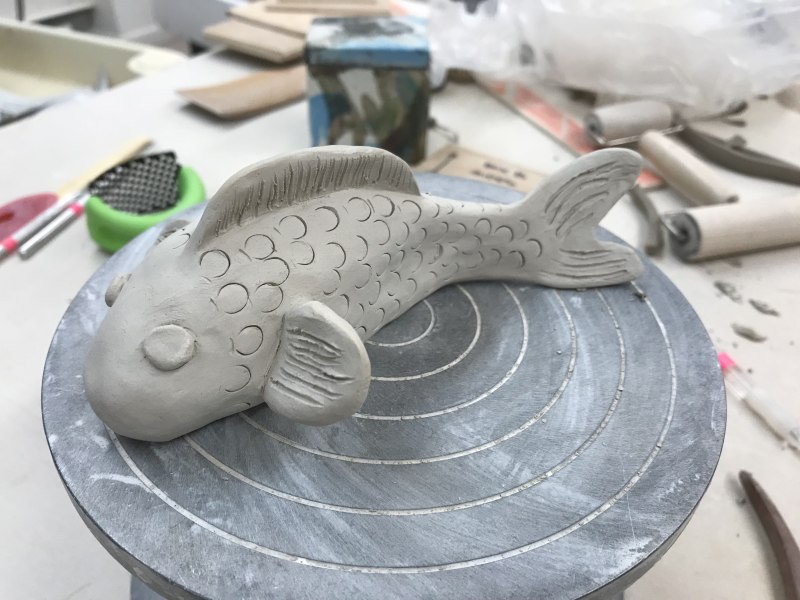 Рыба из скульптурного пластилина