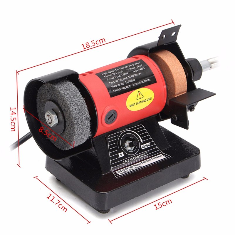Наждак настольный электрический MD 200c Bench Grinder