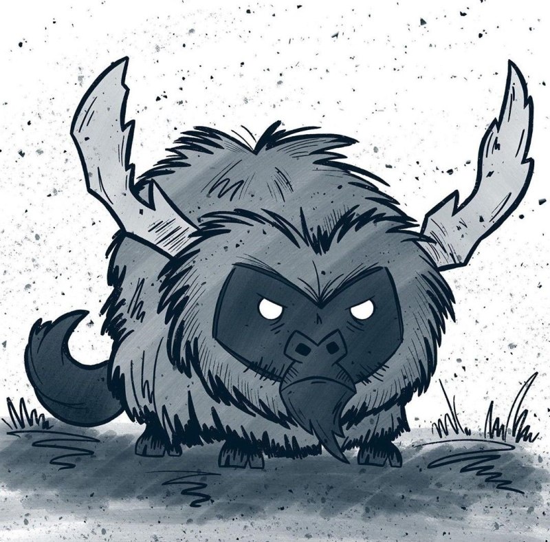 Don't Starve Буффало арт