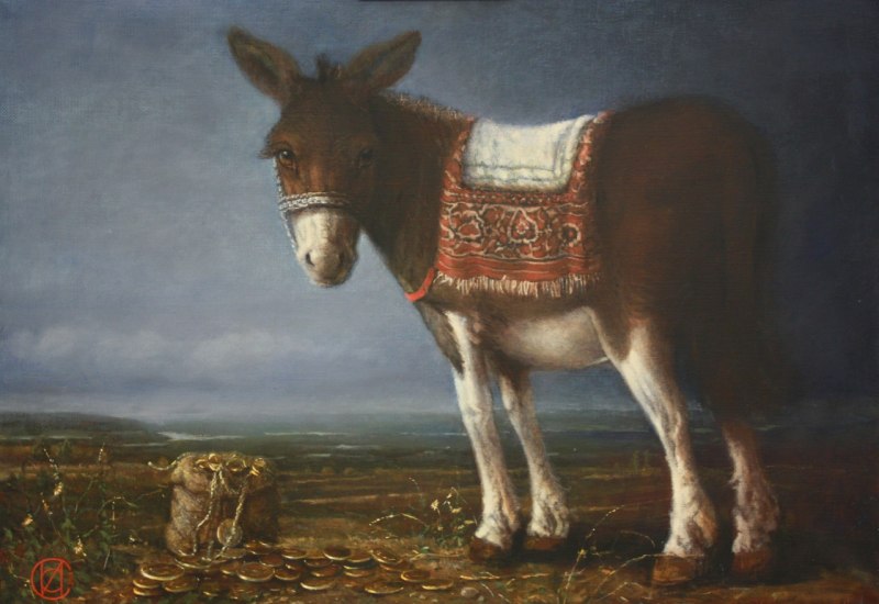 Ослик картина