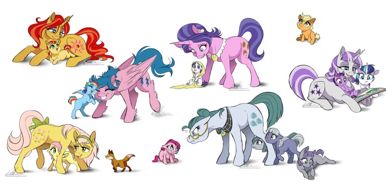 Родители mane6 МЛП