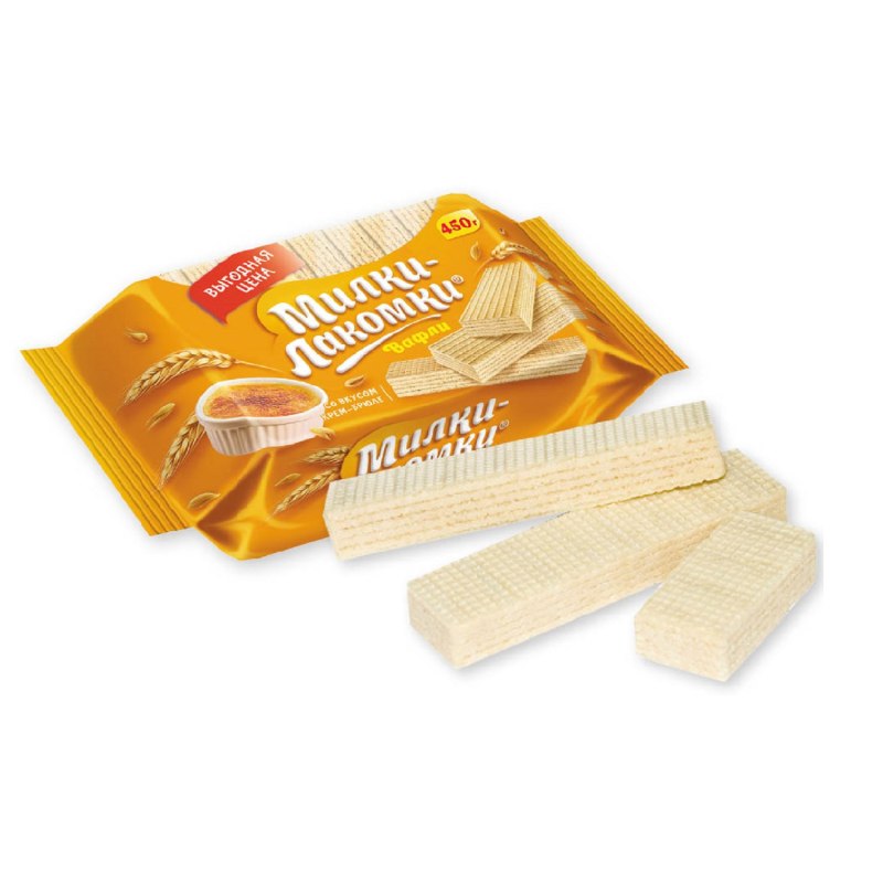 Вафли Милки Лакомки 450г