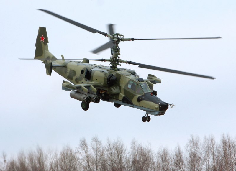 Военный вертолет ка 50