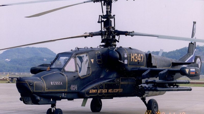Вертолет ка-50 "черная акула"