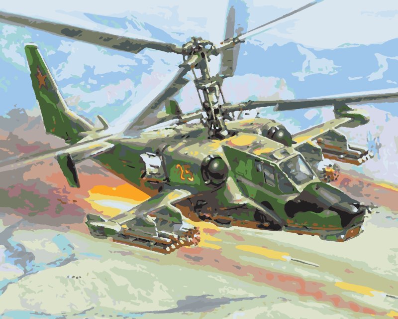 Звезда 7216 вертолет кa-50 "черная акула"