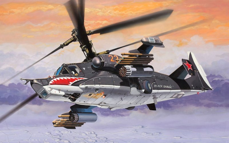 Вертолет ка-50 "черная акула"